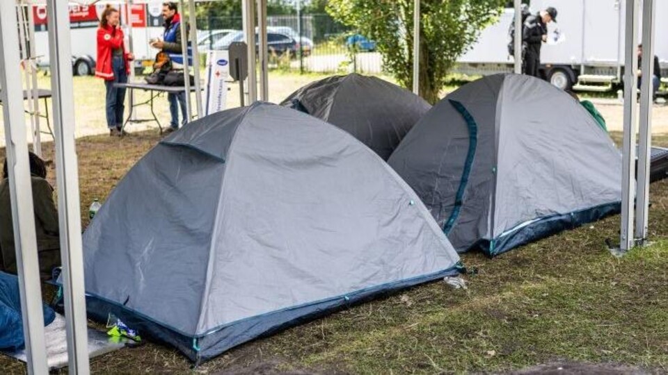 Tenten voor de nacht in Ter Apel