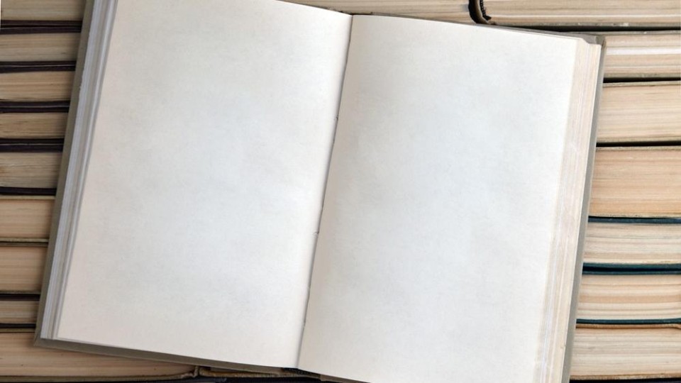 Lege pagina's van een schrift