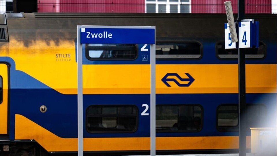 Trein bij station Zwolle