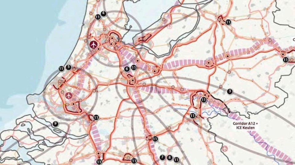 Een uitsnede van een illustratie in de Ontwerp-Nota Ruimte.