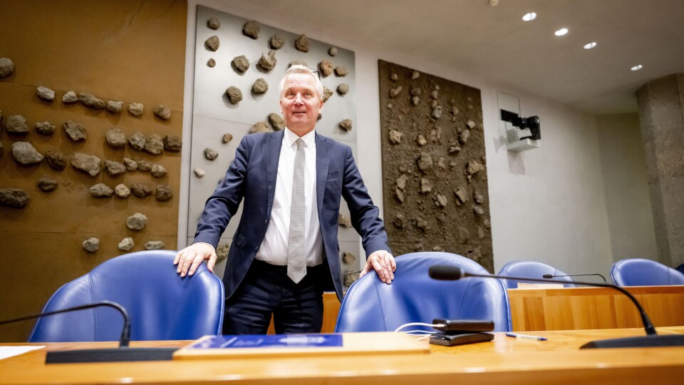 Staatssecretaris Eric van der Burg (Binnenlandse Zaken en Koninkrijksrelaties) in de Tweede Kamer tijdens een debat