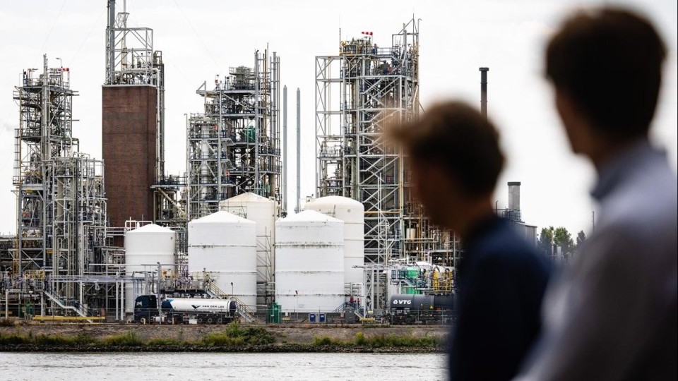 Chemiebedrijf Chemours in Dordrecht.