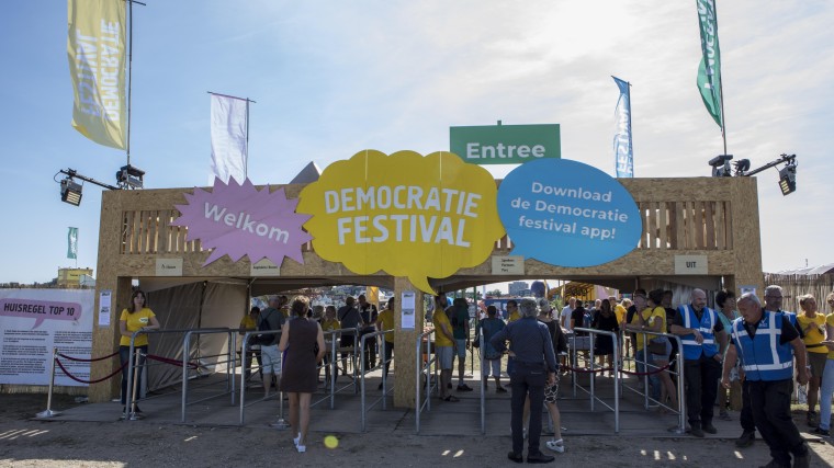Minder animo voor Democratiefestival