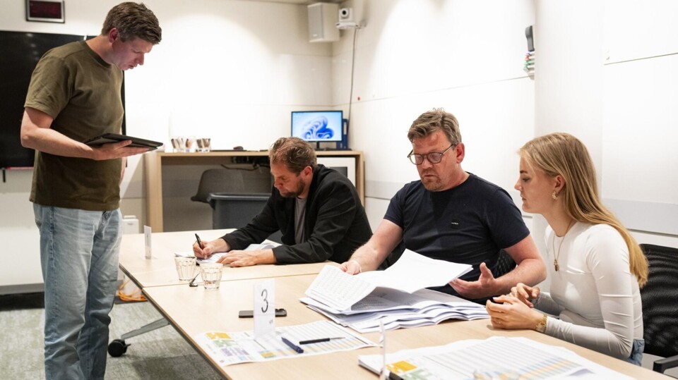 De stemmen worden geteld in het stadhuis van Gorinchem.