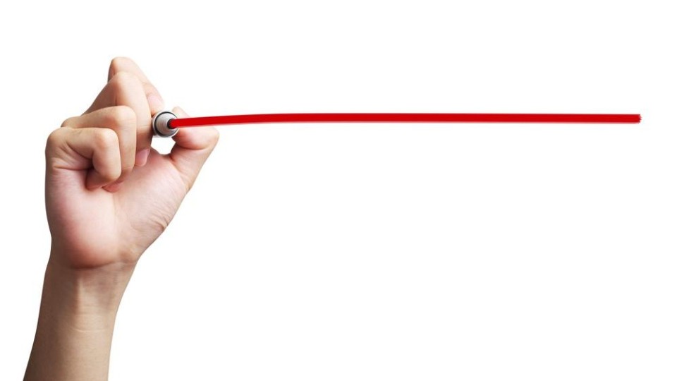 Rode lijn trekken 