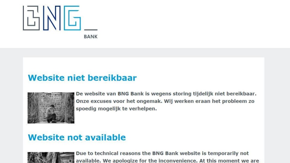 BNG site onbereikbaar