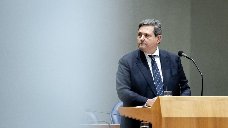 Chris Jansen, staatssecretaris Openbaar Vervoer en Milieu, dinsdag in de Tweede Kamer.