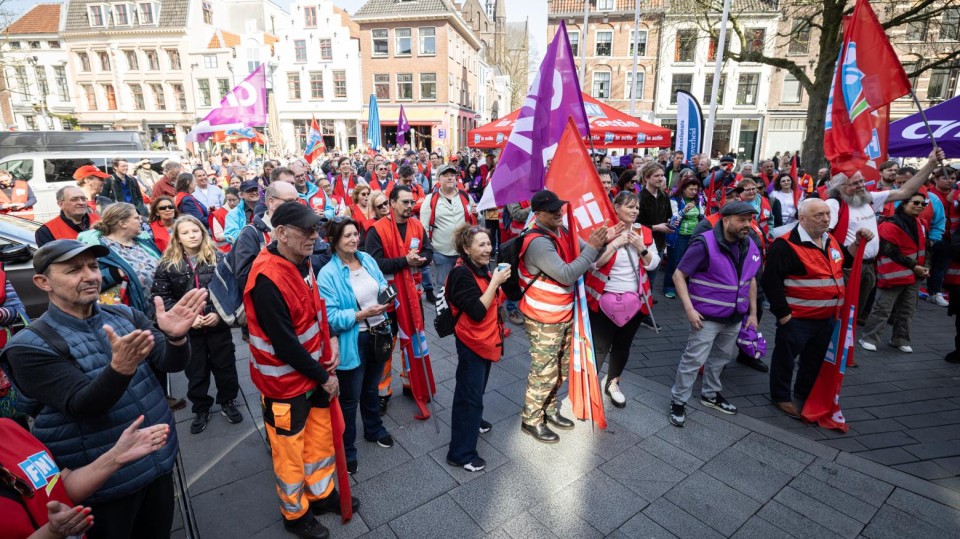 ANP Demo ambtenaren