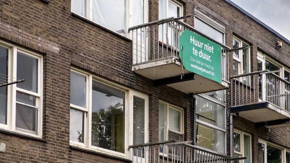 Flatwoningen in de wijk Carnisse in Rotterdam-Zuid.