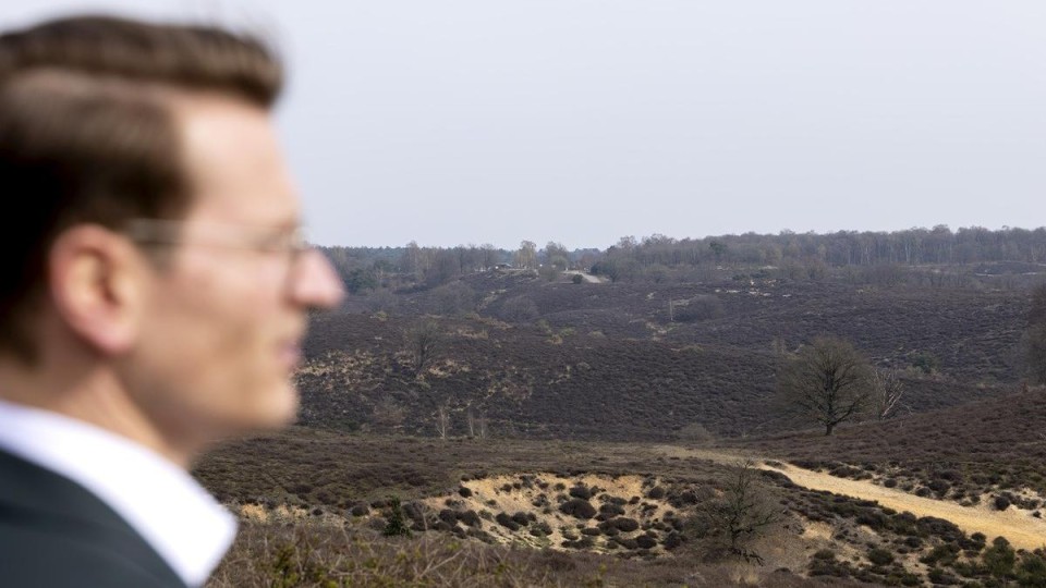 Landbouwminister Jaimi van Essen bezocht een week geleden de Veluwe.