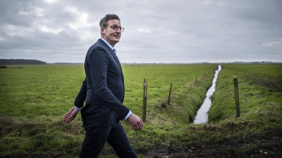 Jan Arendz, voorzitter van de Fryske Nasjonale Partij (FNP)