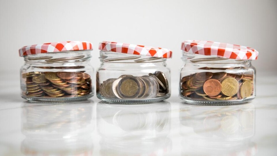 geld in potjes