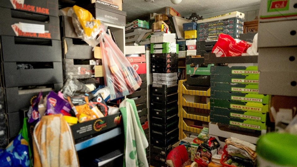 De woning van iemand met een verzamelstoornis