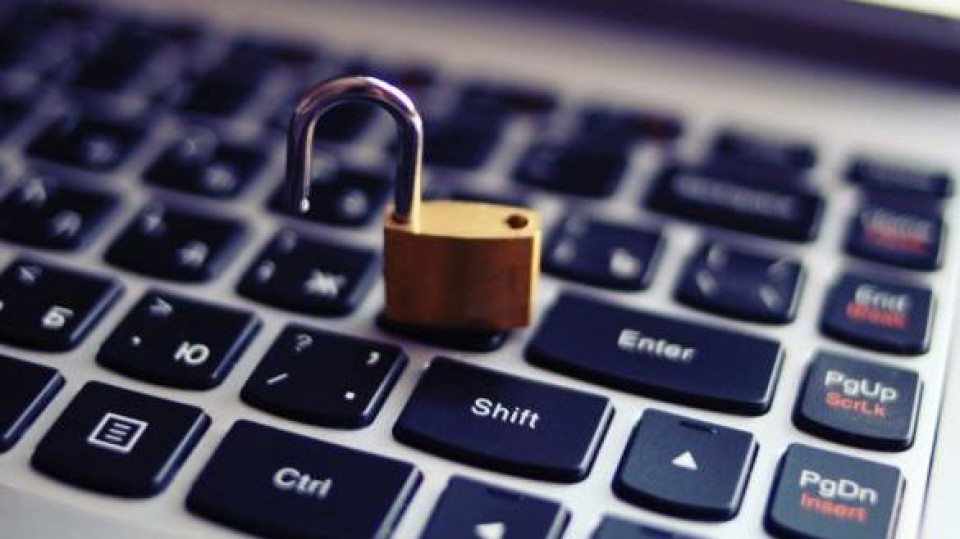 Open slotje op toetsenbord