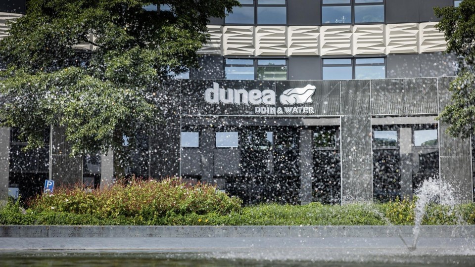 Eén van de tien drinkwaterbedrijven in Nederland: Dunea, met het hoofdkantoor in Zoetermeer.