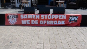 Demonstratie ambtenaren tegen afbraak sociale zekerheid