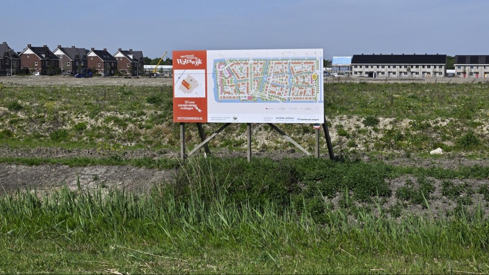 De aanleg van een nieuwe woonwijk in de gemeente Lansingerland.