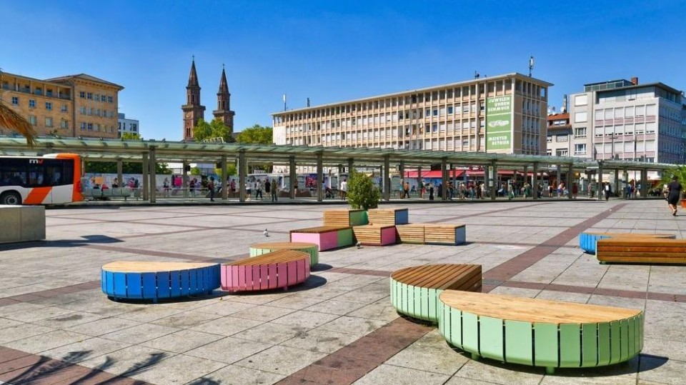 Stadsplein in Ludwigshafen