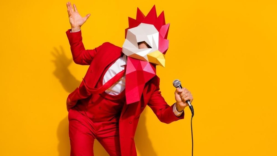 Gemaskerde zanger