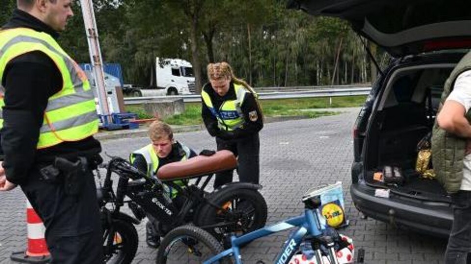 Duitse politie houdt controle aan de grens