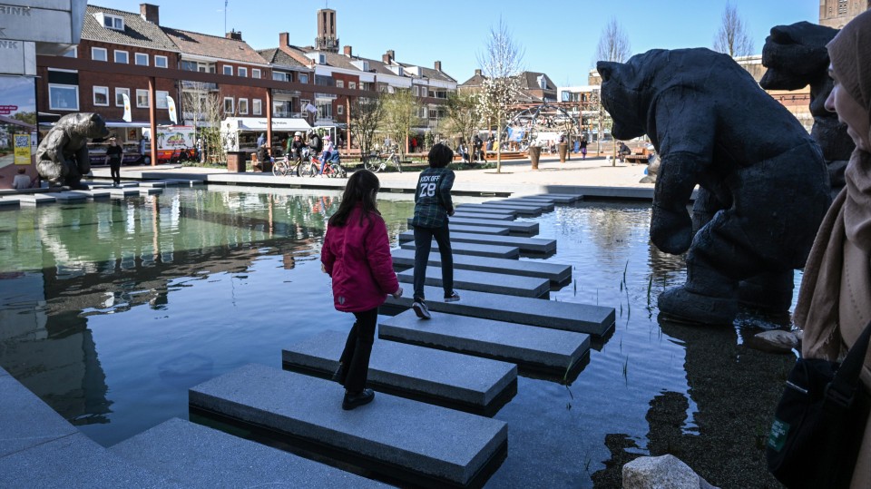 Het Marktplein van Hengelo