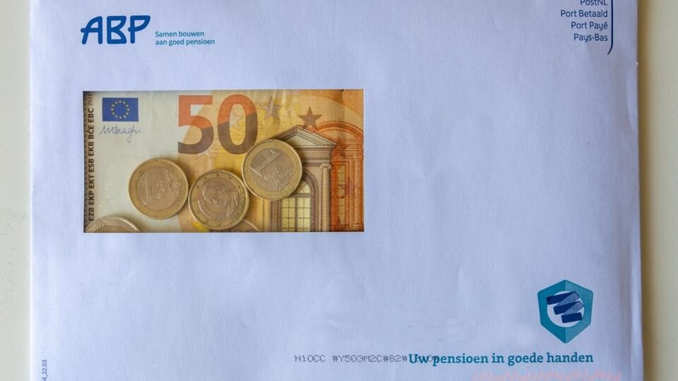 Envelop van ABP met geld