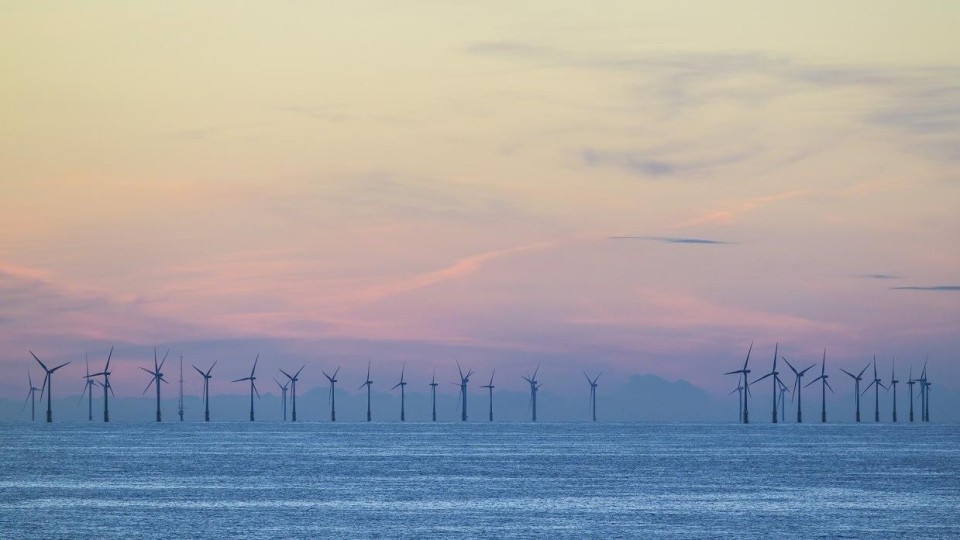 Windpark Egmond aan Zee, gezien vanaf Wijk aan zee.