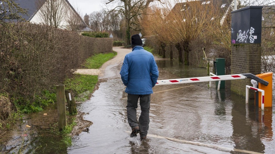 In 2023 was er hoog water in de Arnhemse Meinerswijk, gebouwd in een uiterwaard van de Nederrijn.