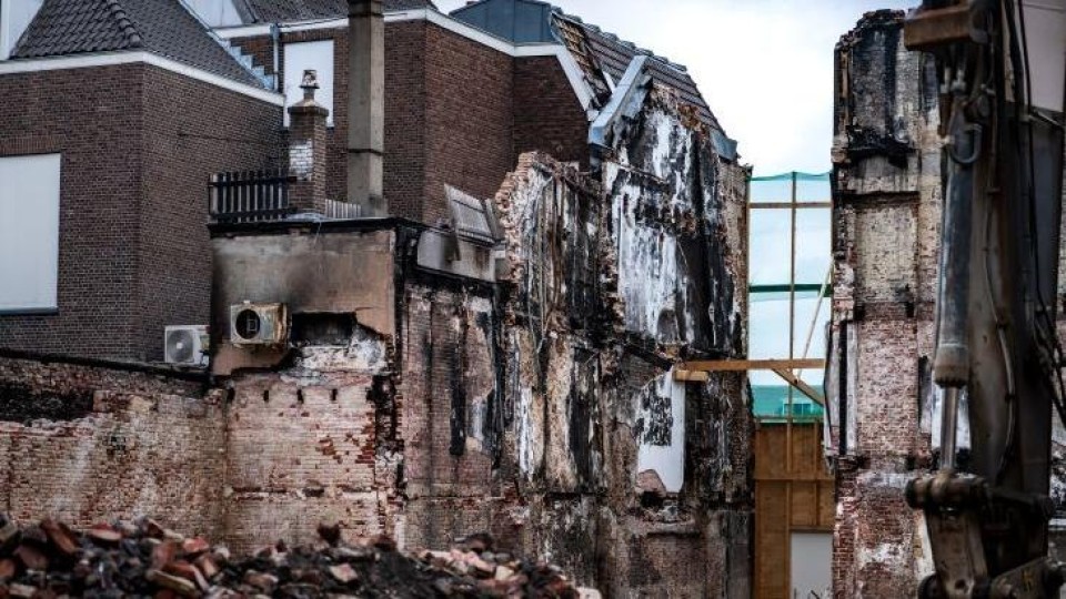 Arnhem - de plek van de brand in maart 2025