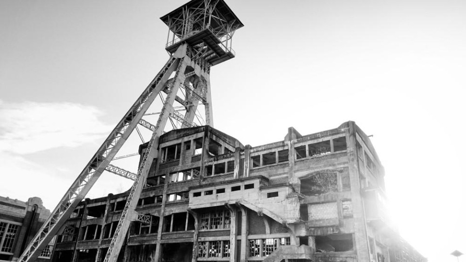 Toegangsgebouw van de Limburgse mijnen