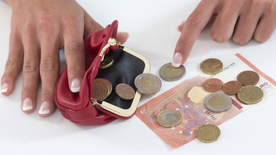 Schulden - geld tellen