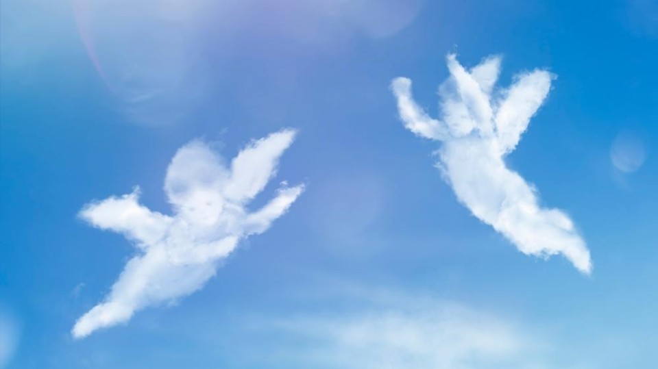 Engeltjes in de lucht