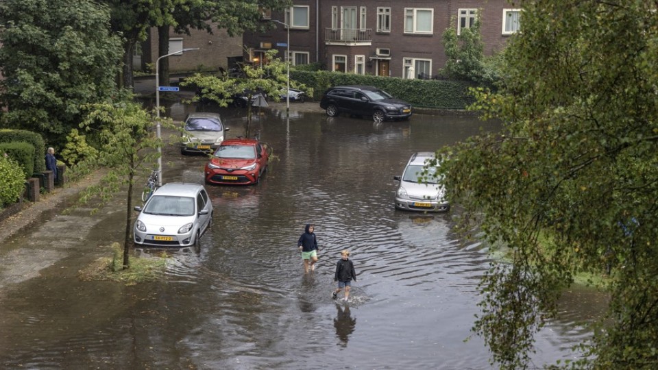Ondergelopen wijk in Nijmegen