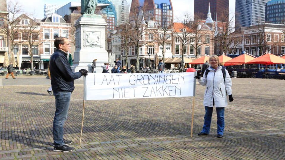 Groningers protesteren tegen gaswinning