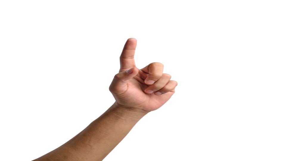 Opgestoken vinger