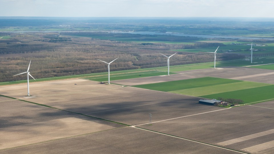 Windturbines bij Utrecht