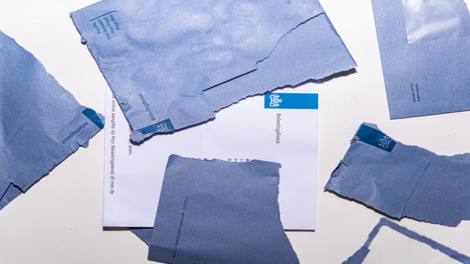 Blauwe enveloppen Belastingdienst