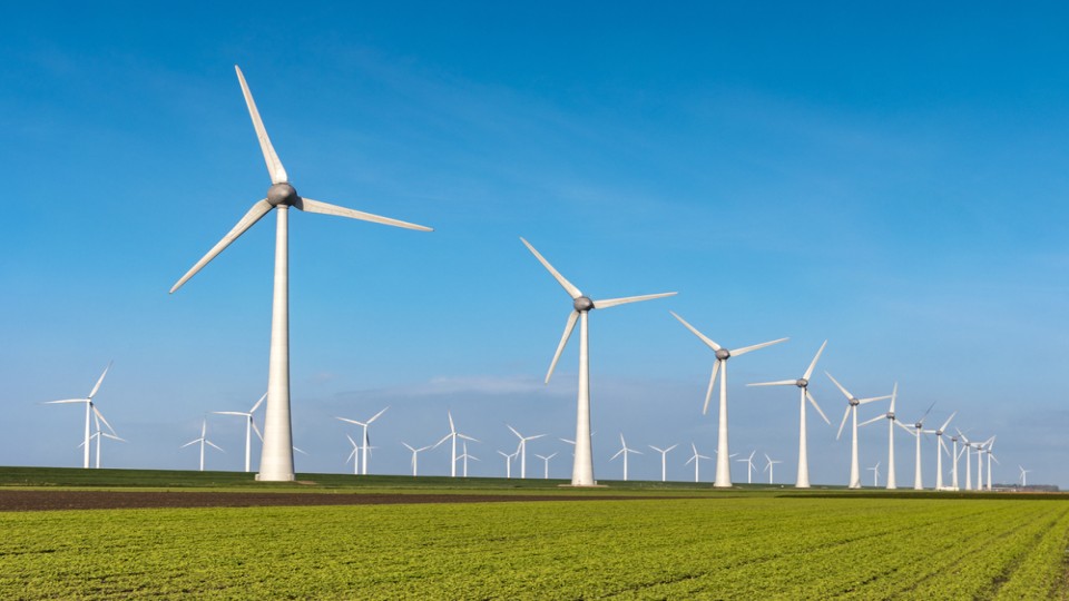 foto van een windmolen
