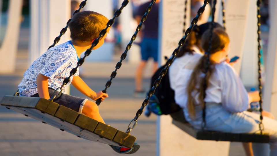Foto: Shutterstock kind schommel