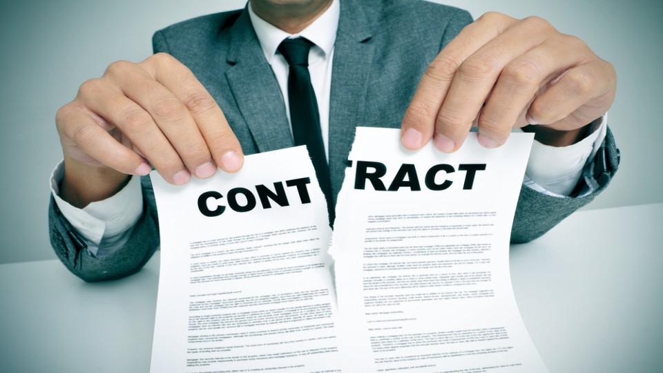 contract verscheurd